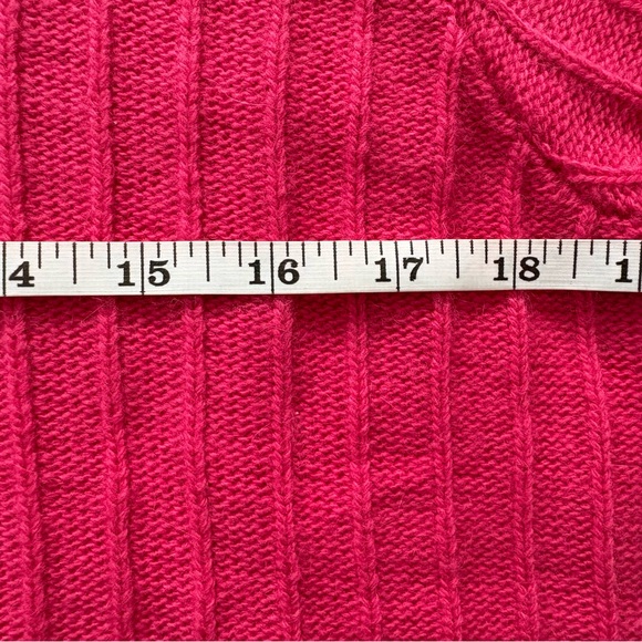 NWT-FRNCH Paris Ribbed Short Sleeve Sweater Top in Pink - Picture 8 of 11